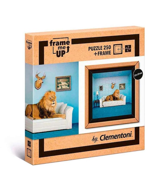 Rompecabezas Frame Me Up Leon Clementoni 250 piezas