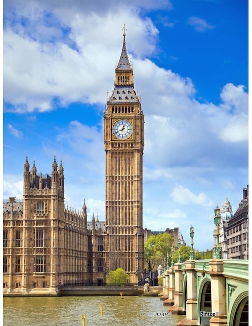 Rompecabezas Londres, Big Ben Pintoo 150 piezas