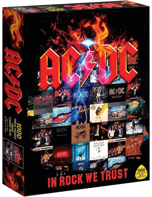 Rompecabezas AC/DC in Rock We Trust Road Crates 1000 piezas