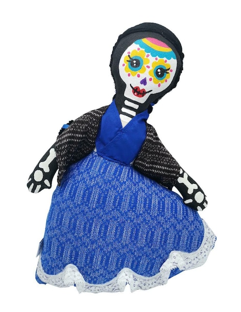 Peluche de Catrina Telarines Hecho a mano de 25 cm