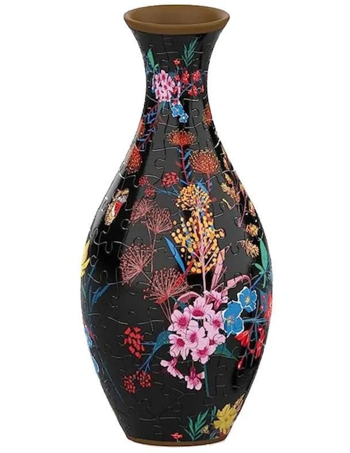 Rompecabezas Jarrón Floral Negro Pintoo 160 piezas