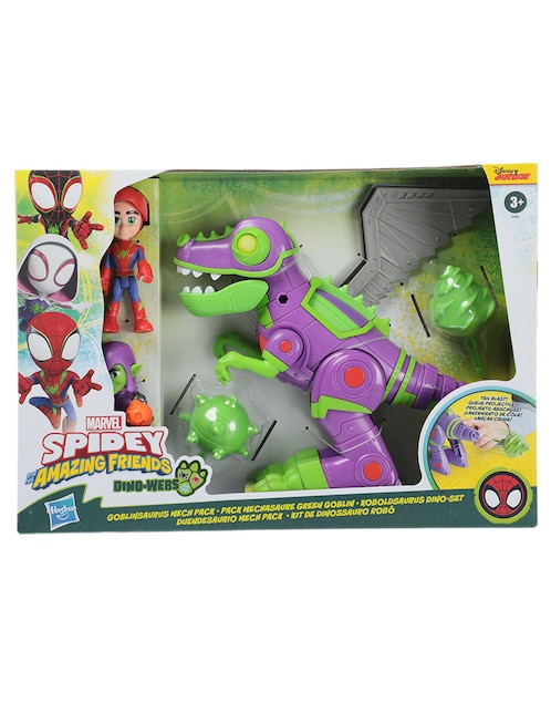 Set figuras accion Spidey and his Amazing Friends Duende Verde Marvel articulado