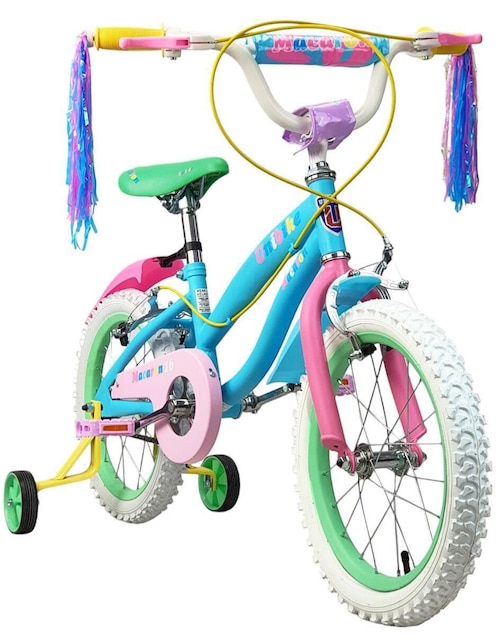 Bicicleta infantil The Baby Shop rodada 16 Macaron para niña