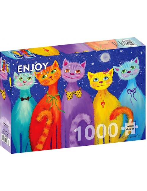 Rompecabezas Gatos Sonrientes Enjoy Puzzle 1000 piezas
