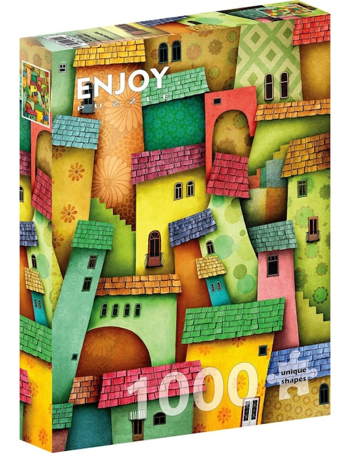 Rompecabezas Casas Alegres Enjoy Puzzle 1000 piezas