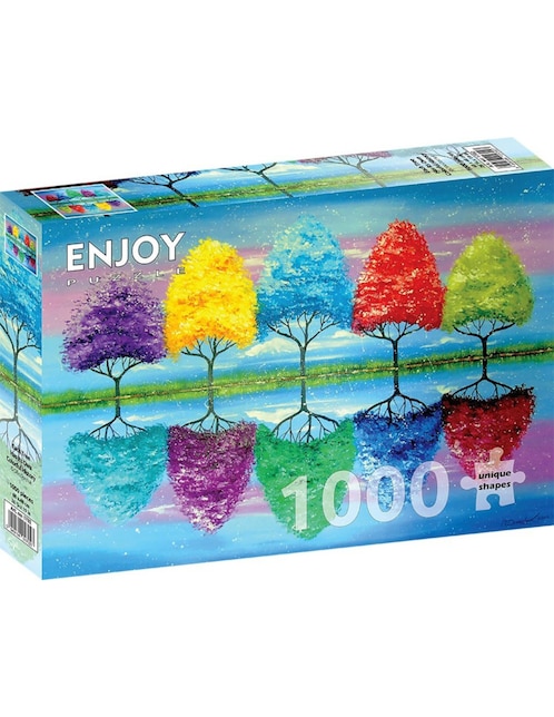 Rompecabezas Cada Árbol tiene su Colorido Enjoy Puzzle 1000 piezas