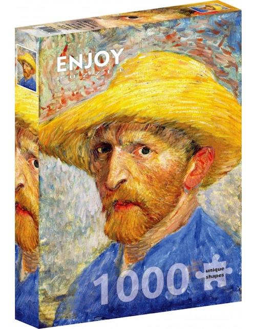 Rompecabezas Van Gogh: Autorretrato con Sombrero Enjoy Puzzle 1000 piezas