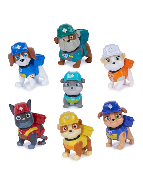 Set figuras acción articulada Paw Patrol Rubble Spin Master