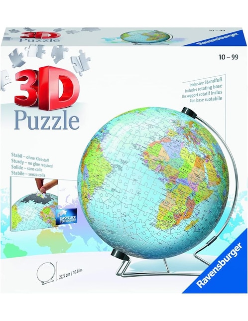 Rompecabezas Globo Terraqueo Ravensburger 550 piezas