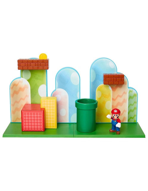 Set figuras acción articulada Mario Bros Jakks Pacific con movimiento