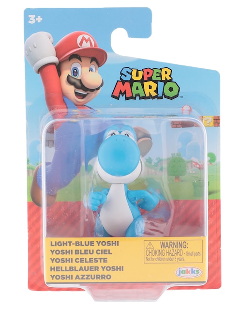 Figura de acción articulada Super Mario Yoshi azul Jakks Pacific