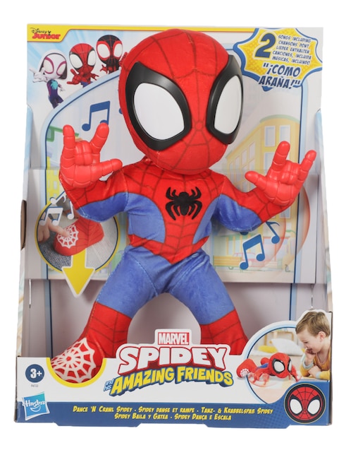 Figura de acción Spidey and his Amazing Friends Marvel con movimiento, luz y sonido