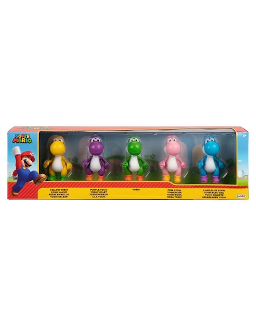 Set figuras de acción articulada Super Mario Yoshi Jakks Pacific