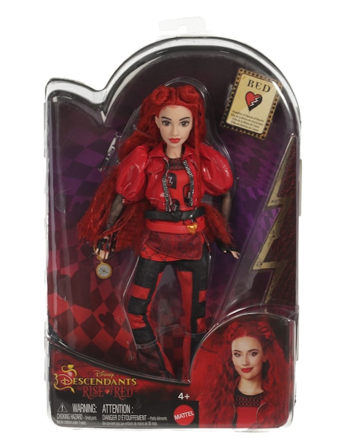 Muñeca Descendants The Rise of Red Mattel Hija de la Reina de Corazones