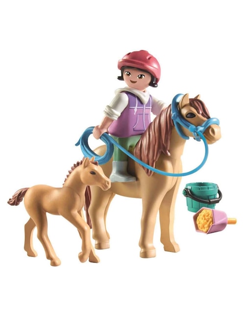 PLAYMOBIL Playmobil Horses of Waterfall Niña con Pini y Potro 71498