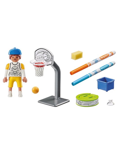 Playmobil Crayola Skater With Basketball 71516 Color