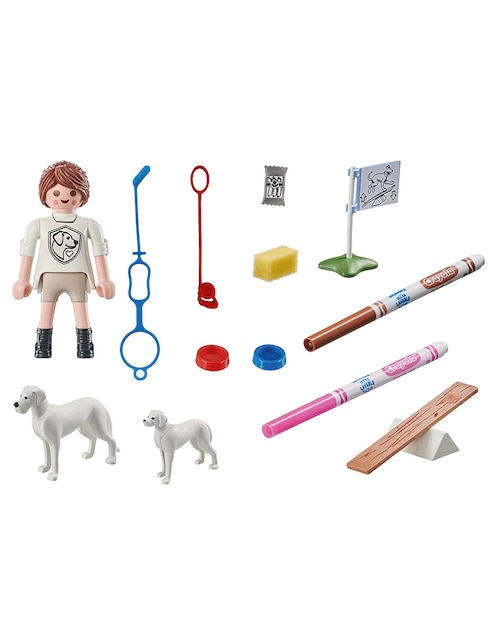 Playmobil Crayola Dogs Training 71517 Color