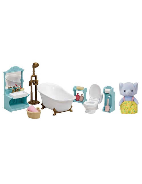 Set muñecas Sylvanian Families Bathroom Set
