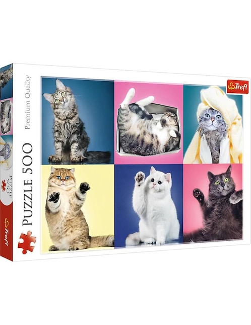 Rompecabezas Gatos y más gatos Trefl 500 piezas
