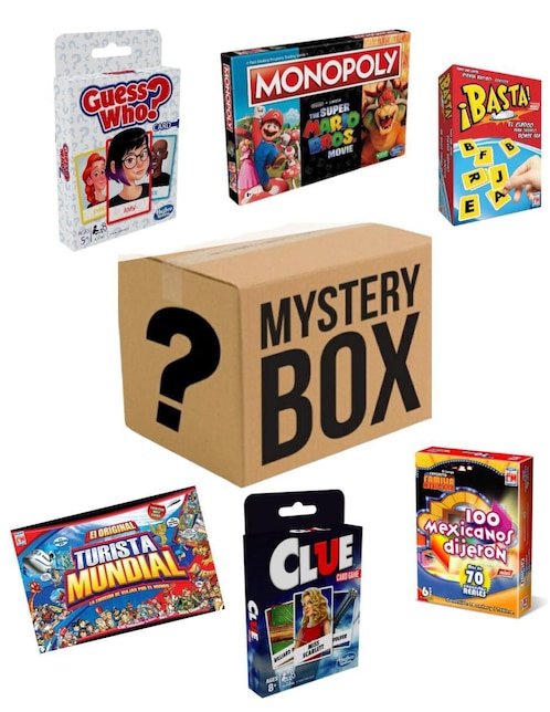 Mystery Box Juegos de Mesa Para Toda La Familia Pingüe