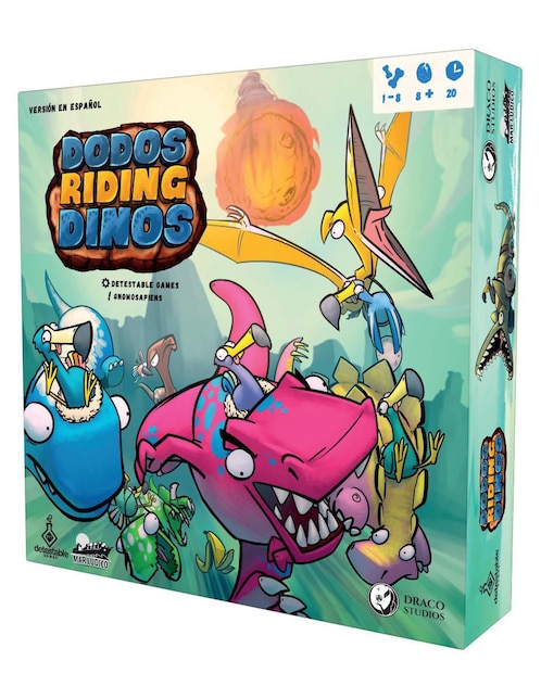 Dodos Riding Dinos 0-0-0 Mar Ludico Juegos de Mesa Familiares