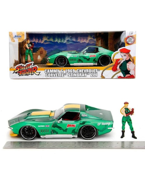 Automóvil deportivo Jada Toys 1969 chevrolet corvette stingray zl1 Street Fighter