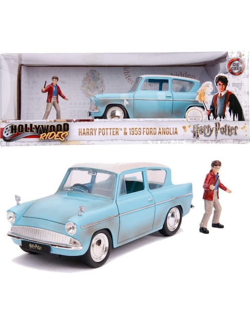 Vehículo a escala Jada Toys 1959 ford anglia Harry Potter