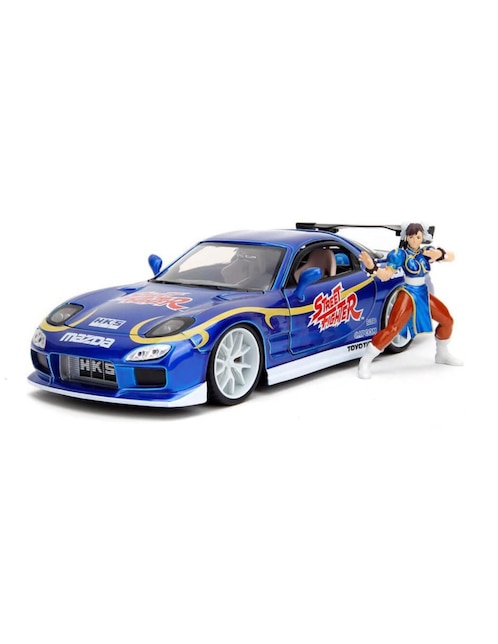Automóvil deportivo Jada Toys 1993 mazda rx-7 Street Fighter