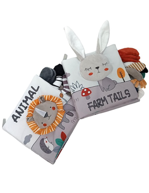 Juego didáctico Set de 2 libros con texturas interactivos 1