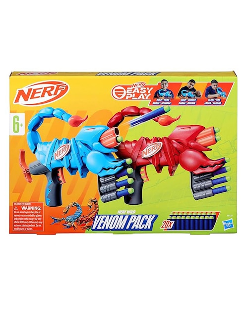 Pistola de dardos Nerf Wild Series Venom Pack