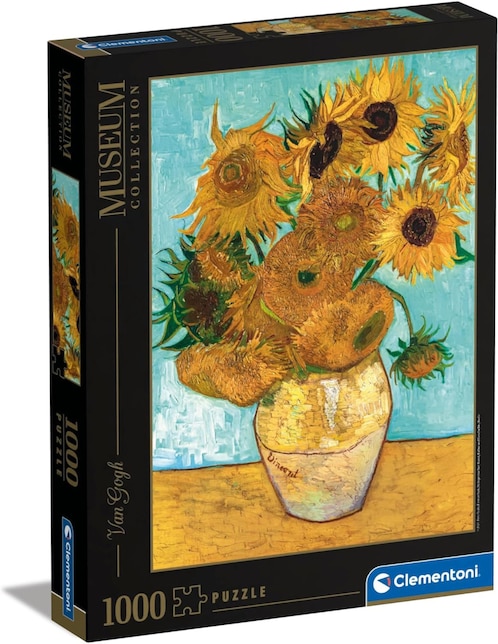 Rompecabezas Van Gogh: Doce Girasoles Clementoni 1000 piezas