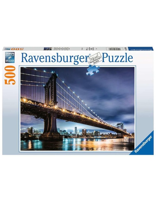 Rompecabezas Puente de Brooklyn, Nueva York Ravensburger 500 piezas