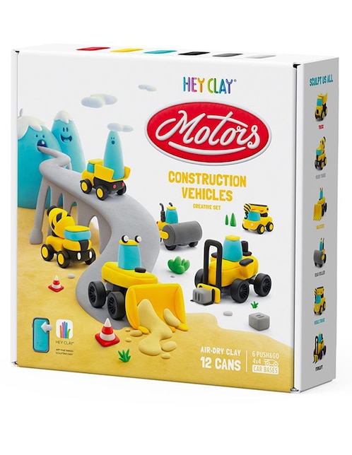 Set De Arcilla Para Moldear Vehículos De Construcción 1