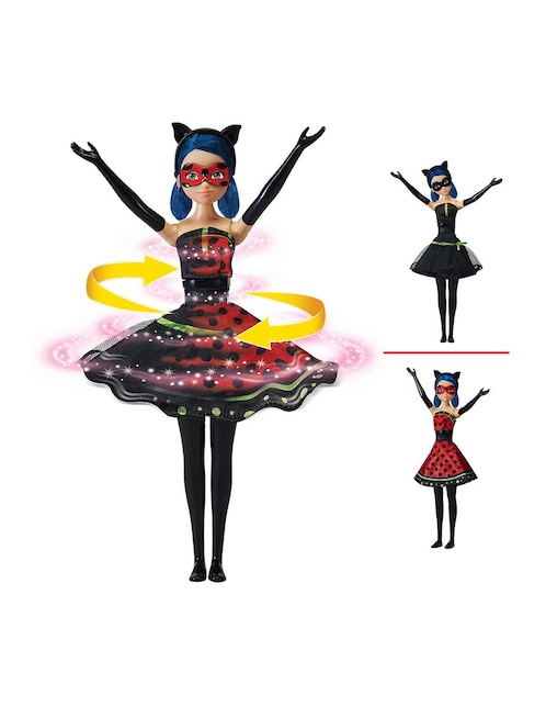 Muñeca fashion Miraculous Ladybug Hero Switch 1