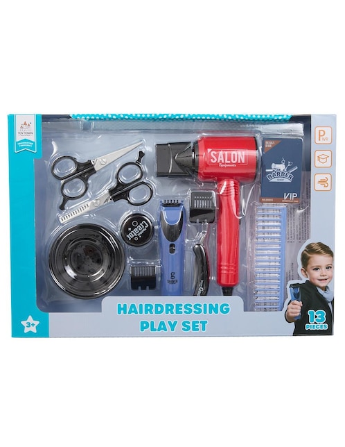 Set juego de barbería Toy Town juego de rol para niños