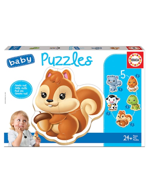 Rompecabezas animales Baby Puzzles 19 piezas 1