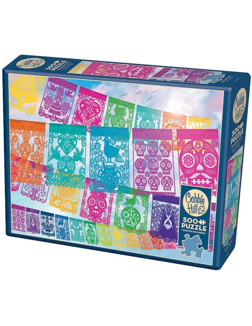 Rompecabezas Artesanías Papel Picado Cobble Hill 500 piezas