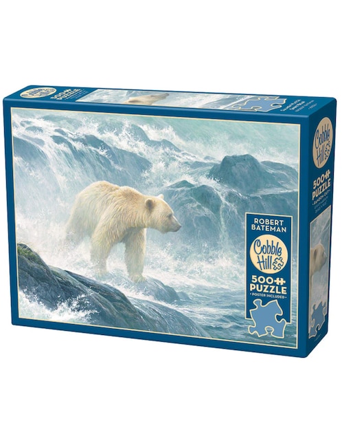 Rompecabezas Animales Oso Polar Cobble Hill 500 piezas