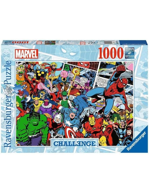Rompecabezas Superhéroes Challenge Marvel Avengers Ravensburger 1000 piezas