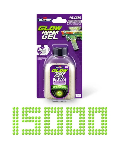 XSHOT Repuesto bolas de gel Xshot Glow Hyper Gel