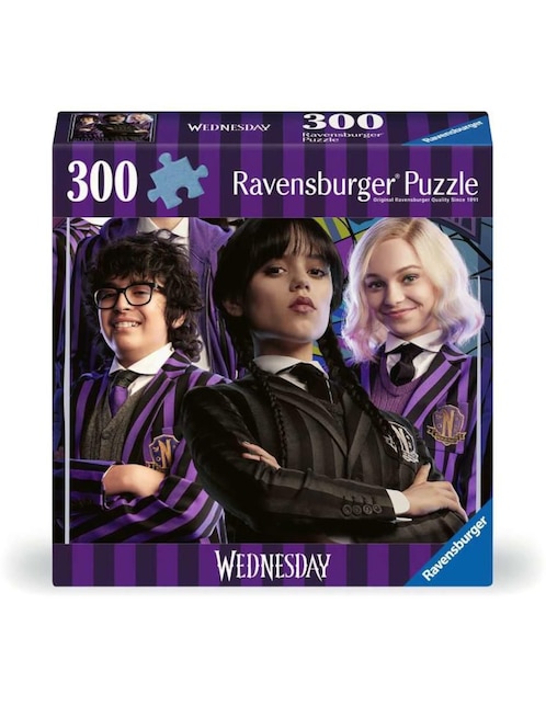 Rompecabezas Serie Wednesday Outcast are In Ravensburger 300 piezas