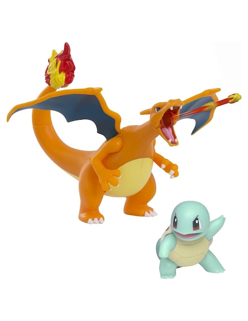Figura de acción Charizard y Squirtle Pokemon