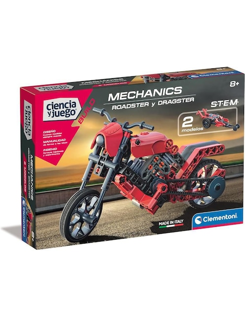 Clementoni Ciencia y Juego Build Mechanics Roadster y Dragster