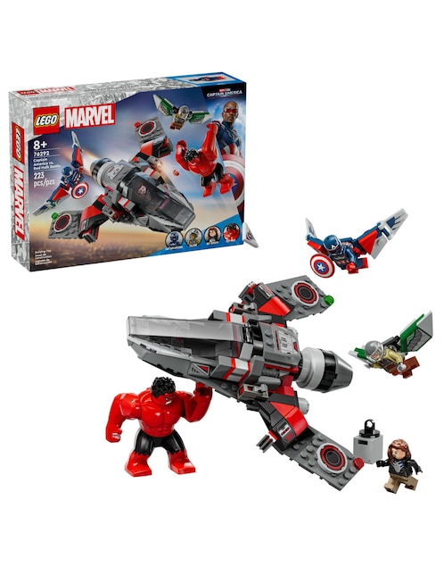 Lego Súper Héroes Batalla entre el Capitán América y Hulk Rojo Captain América Brave New World