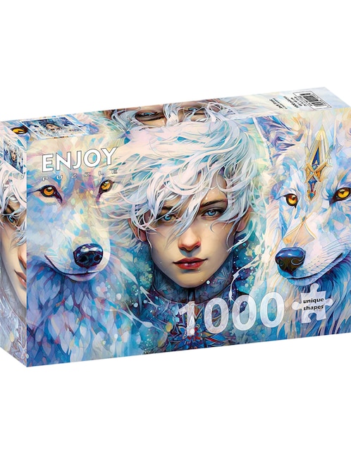 Rompecabezas Mujer con Lobos Enjoy Puzzle 1000 piezas