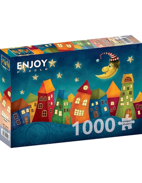 Rompecabezas Casas Alegres Fantásticas Casitas Enjoy Puzzle 1000 piezas