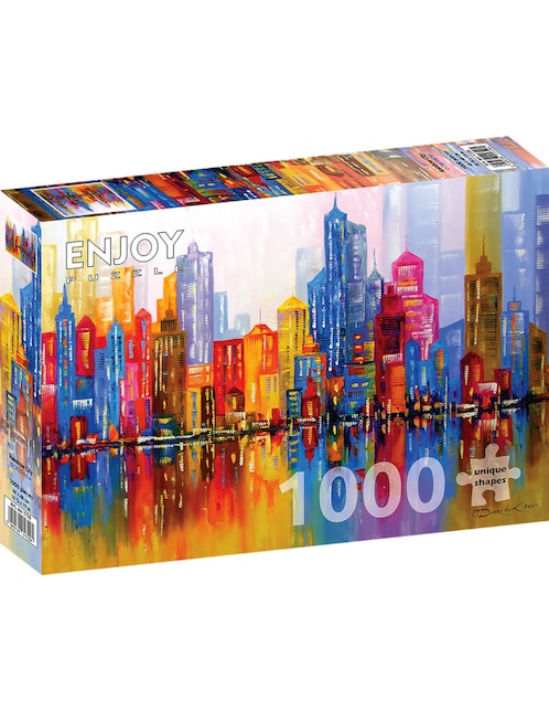 Rompecabezas New York City Ciudad Arcoíris Enjoy Puzzle 1000 piezas