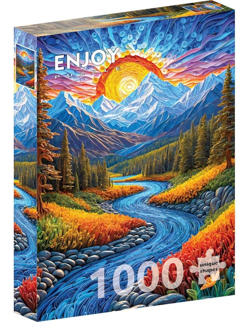 Rompecabezas Paisaje Paisaje al Atardecer Enjoy Puzzle 1000 piezas