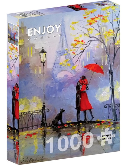 Rompecabezas Paris Día Lluvioso en París Enjoy Puzzle 1000 piezas