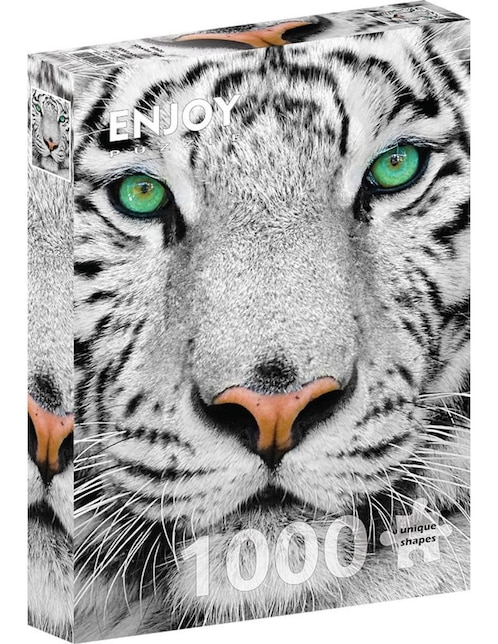 Rompecabezas Tigres blancos de bengala Tigre Blanco Siberiano Enjoy Puzzle 1000 piezas